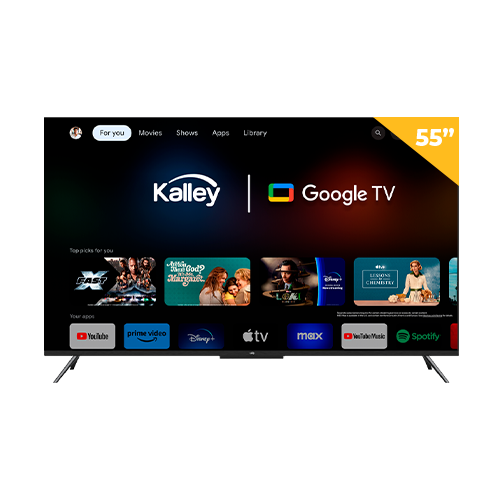 Televisor 55 pulgadas QLED/ Google TV